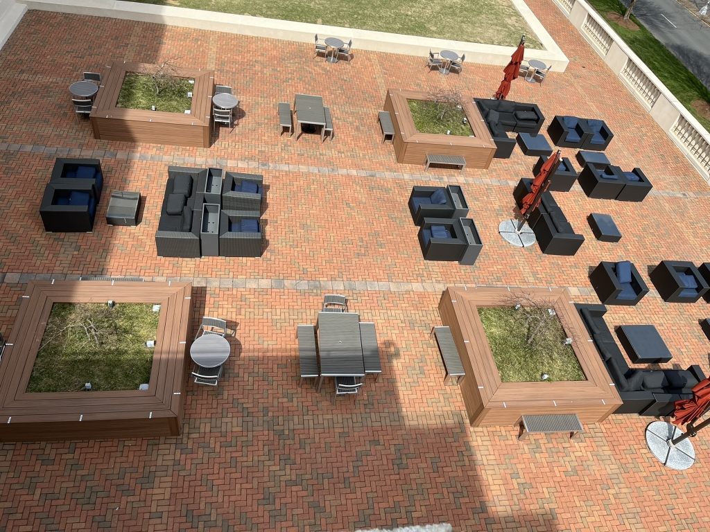 Charlotte office outdoor patio